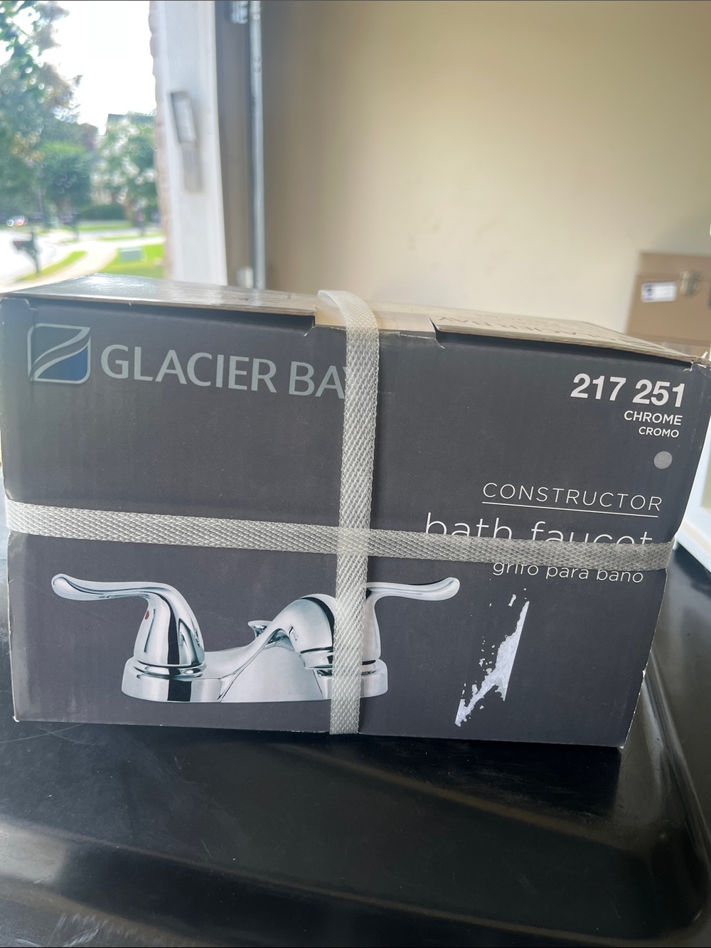 Glacier Bay Chrome Two-Handle Bath Faucet - Constructor Series